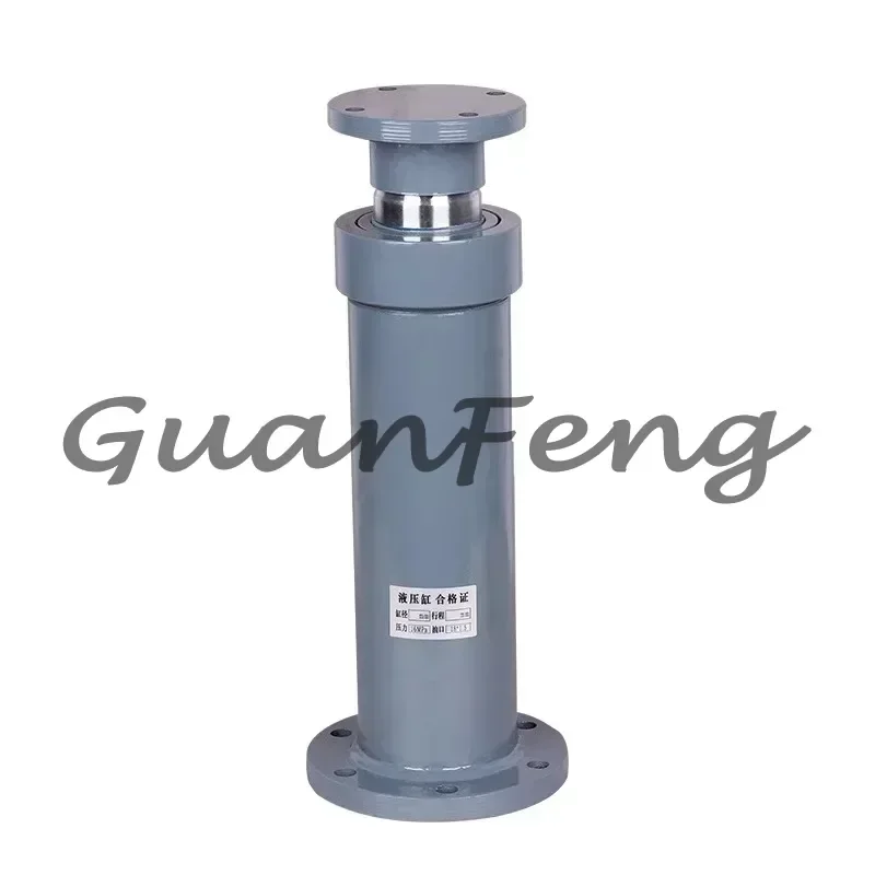 100mm Bore 200mm Stroke Flange Mount Heavy Duty Hydraulic Cylinder, Double-Acting & Single-Acting Miniature Hydraulic Cylinder