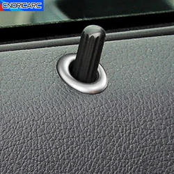 Door Lift Bolt Lock Pin Trim Ring Frame Circle Decorative Trim For Mercedes Benz C Class W204 2008-2014 Interior Car Accessories