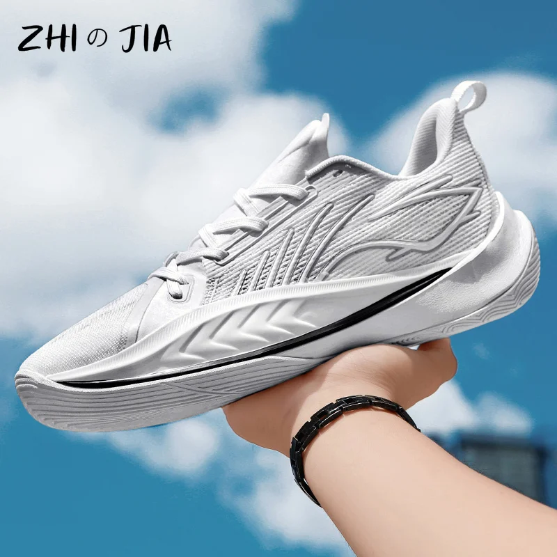 Couple New Basketball Shoes Spring and Autumn Mesh Breathable Training Shoes Youth Fashion Trend Large Sneaker 34-45 view 2