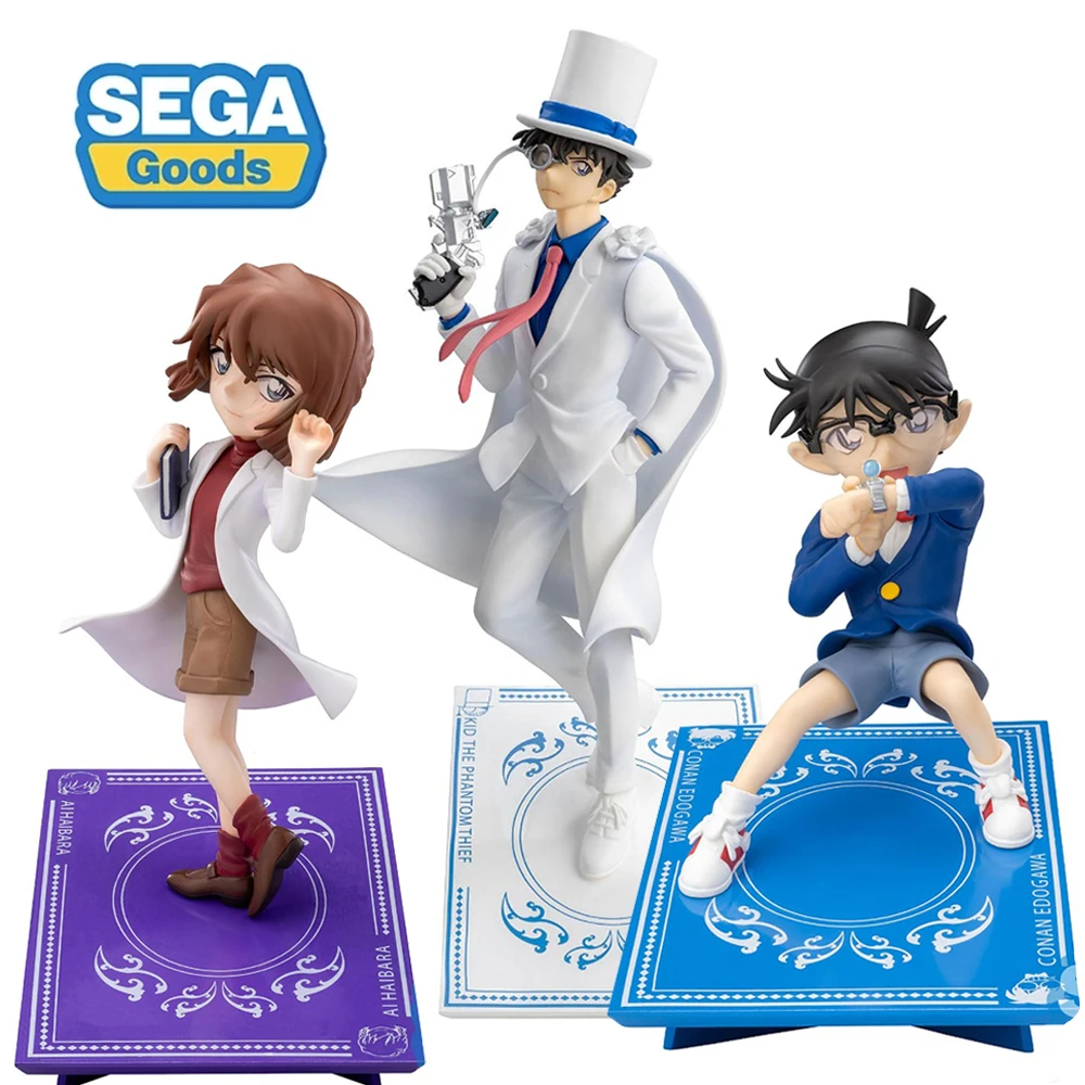 In Stock Original SEGA Luminasta Detective Conan Conan Edogawa Kuroba Kaito Haibara Ai Anime Figure PVC Model Collectible Toys