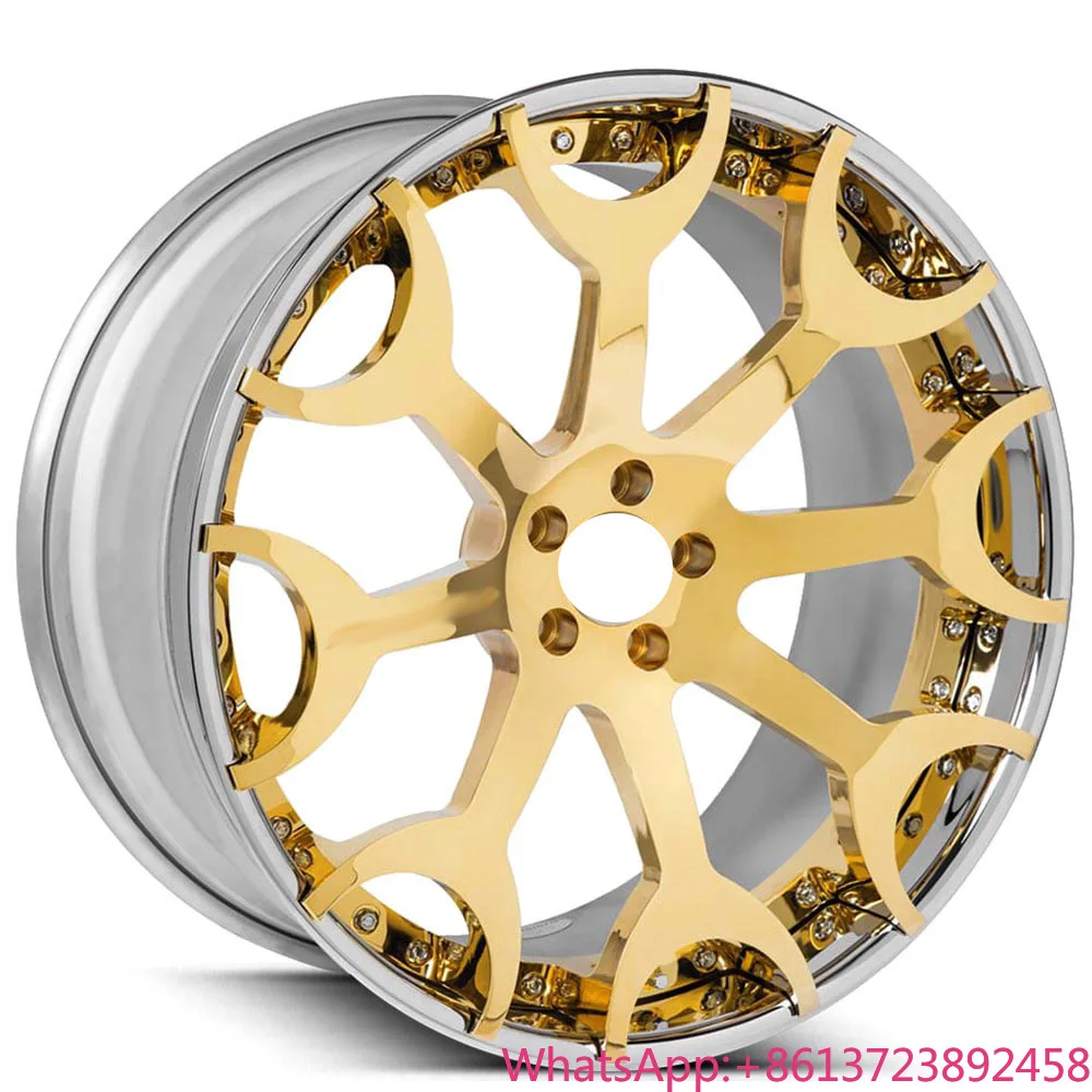 

SY-02034 2 Piece Forged Rims Mesh Alloy Wheels 18-24 Inch 5X112 5X108 5X114.3 5X120 Hubs Aftermarket for Lexus Model