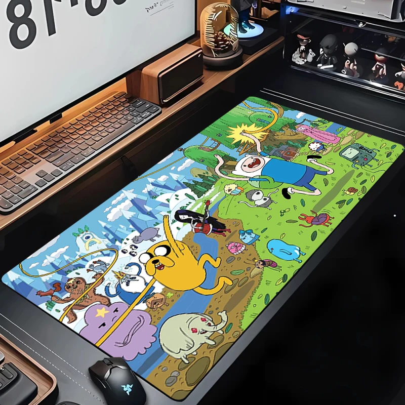 Adventure Time Large Gaming Mouse Pad Computer Mousepad Laptop Keyboard Desk Mat PC Gamer Mouse Mat XXL Office Kawaii Mausepads