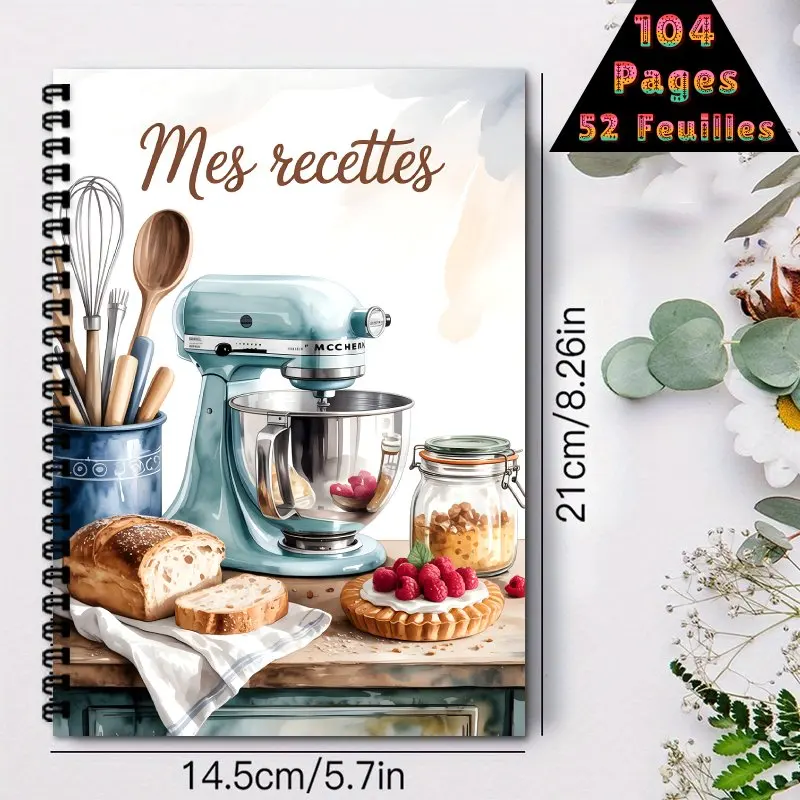 كتاب الوصفات الفرنسية، كتاب الوصفات الشخصية، الطبخ المنزلي، مذكرات الطعام، مذكرات مصورة، لوازم المطبخ الراقية، هدايا العيد #2