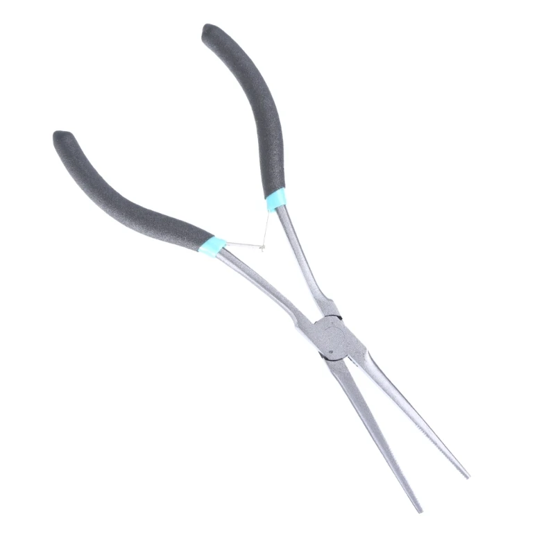 Professional Long Fishing Pliers with Spring Loaded Handle Comfortable Grip Dropship