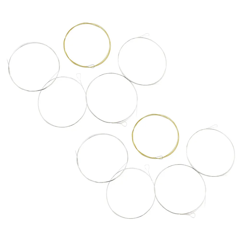

5pcs 2 Sets Banjo Strings Stainless Steel Bronze Wound Pure Tone Durable Music Instrument Replacement For Indoor Outdoor