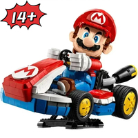 In Stock MINISO 72037 Standard Kart Model Building Blocks Classic Game Racing Car Assembly Bricks Toys Christmas Birthday Gift