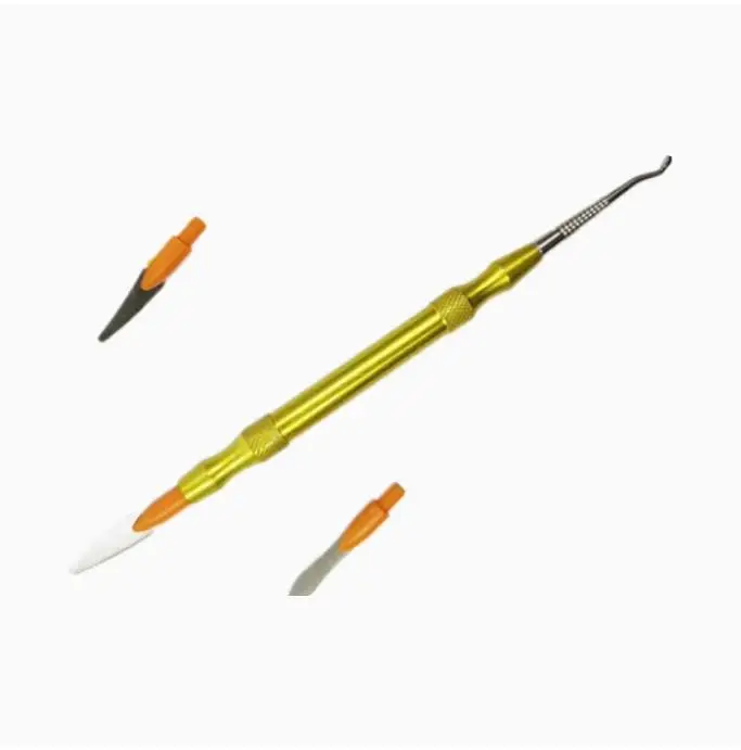 

4 Sets Dental Lab Denture Carving Knife Blade Spatula Double Head