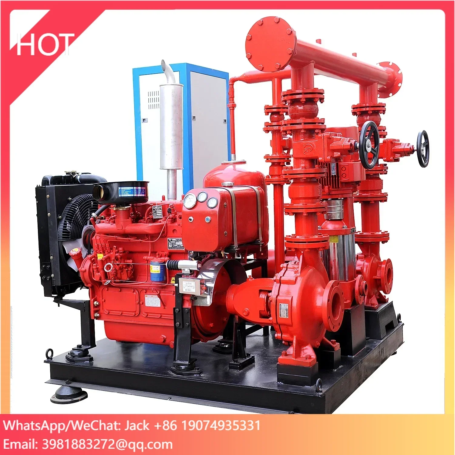 

EDJ Series Skid Mounted Fire Pump System for Purity Water Fire Fighting 500GPM