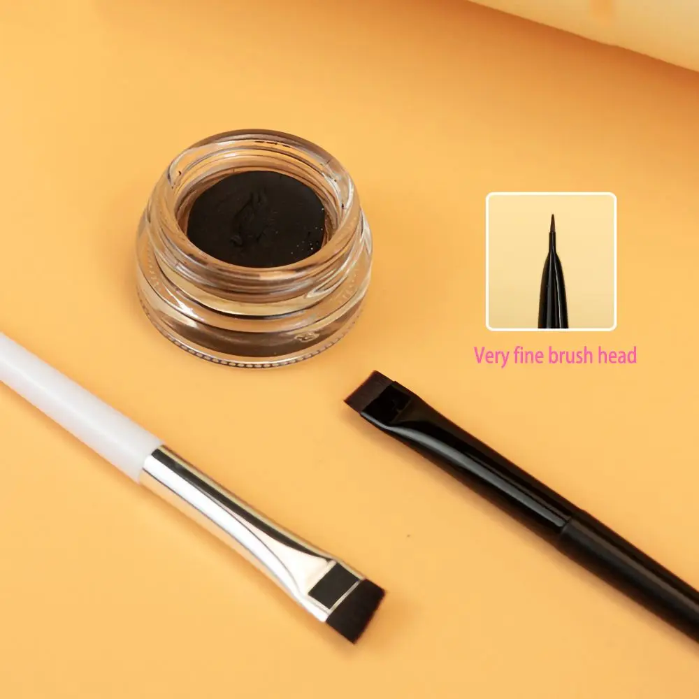 Pinceau oblique de beauté pour eye-liner, brosse à sourcils, pinceaux de maquillage, pinceau à sourcils, eye-liner fin, eye-liner plat, eye-liner fin incliné