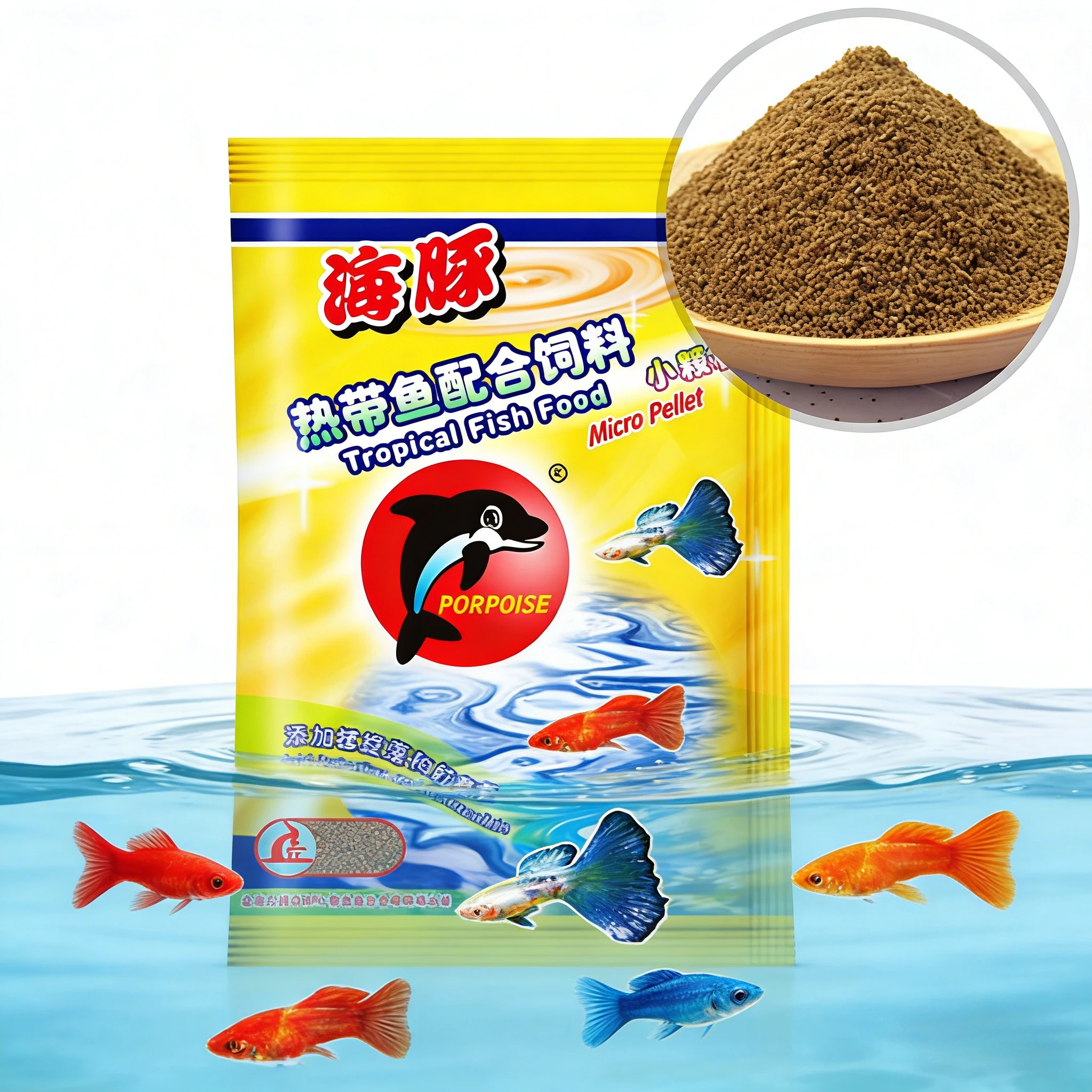 15g Mini Pellet Tropical Fish Food: For Guppy, Small Ornamental Fish | Aquatic Tank Accessories & Pet Feed