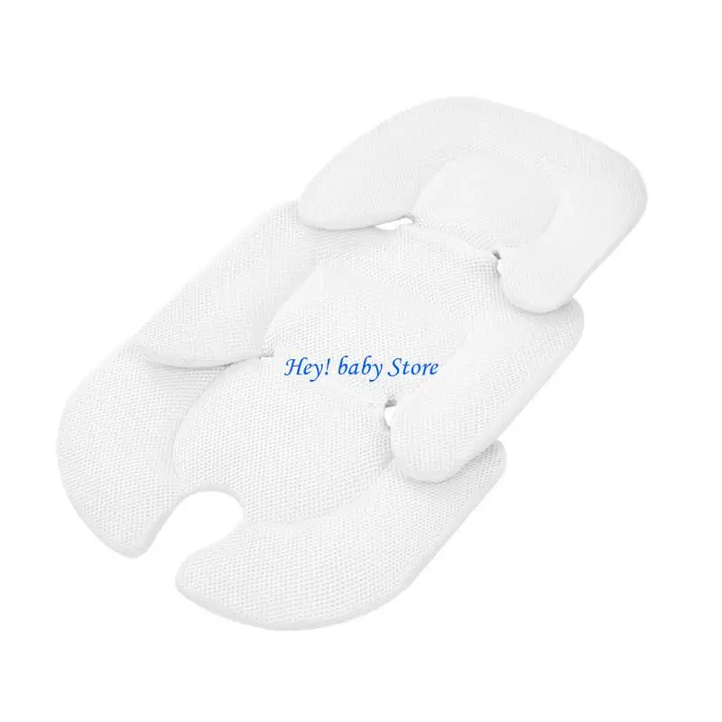 Q1FE Baby Stroller Cushion Infant Car for Seat Insert for Head Body Support Pillow Pram Thermal Mattress Mesh Breathable Line