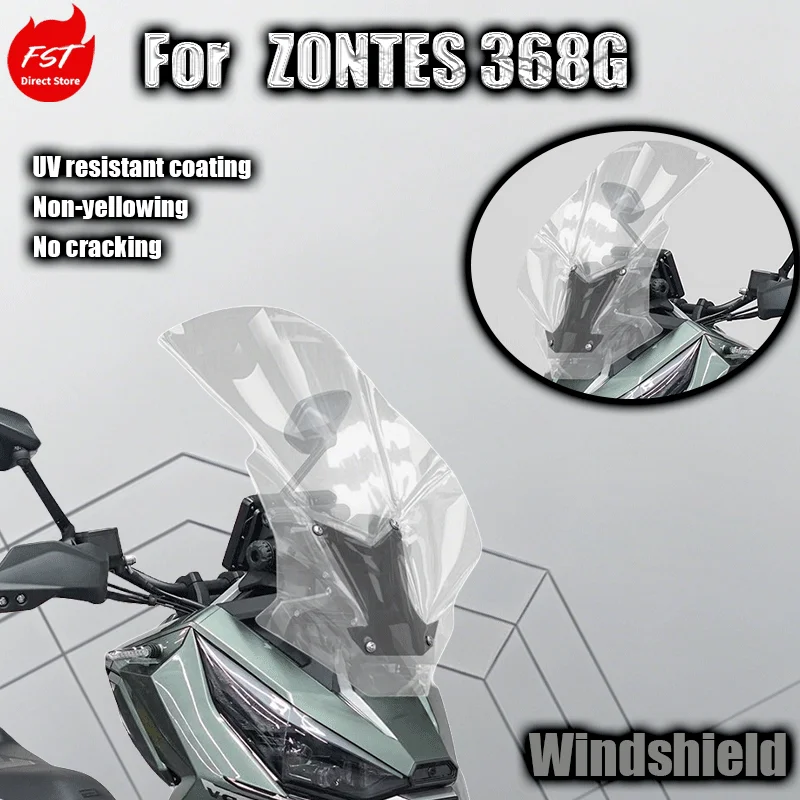 

For upgrading and raising the windshield of Zongshen 368G imitation XADV windshield front rain guard