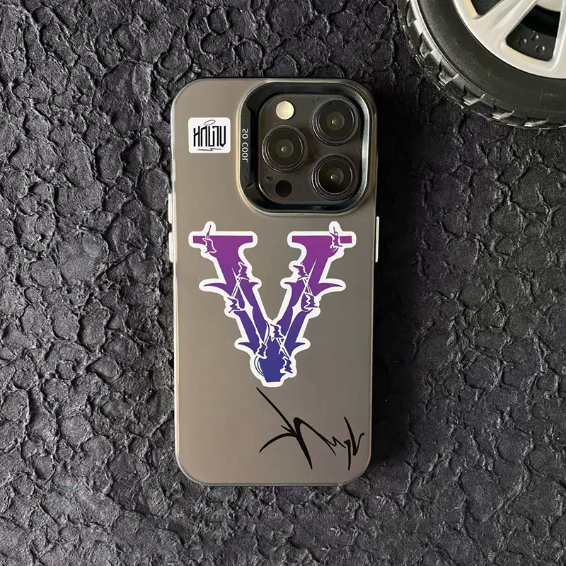 Funda láser con revestimiento de V-VRUNK para iPhone 11 16E SE4 12 16 15 14 13 Pro Max XS X XR 8 7 Plus SE 2020, funda trasera a prueba de golpes