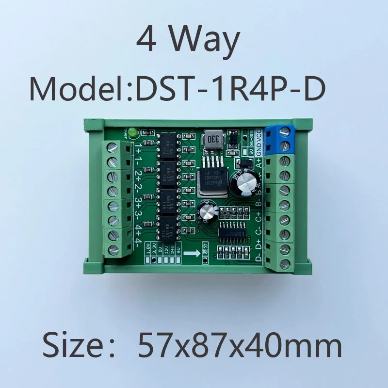 DST-1R2P-D 2-4 way single ended collector to differential microcontroller PLC motion control card connection servo HTL to RS422