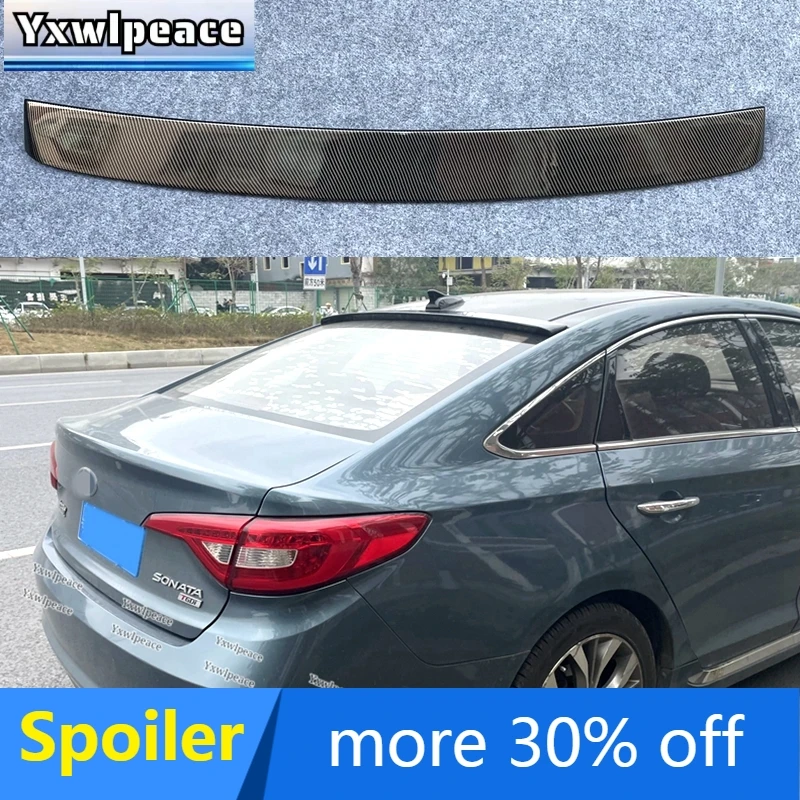 

For Hyundai Sonata 9 Spoiler 2015 2016 2017 2018 2019 ABS Glossy Black Rear Window Roof Spoiler Body Kit Accessories