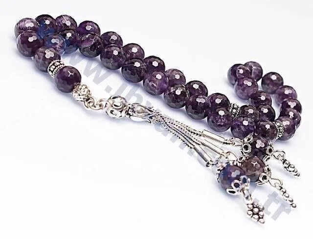 IQRAH Amethyst Stone Rosary (925 SETTING SILVER)