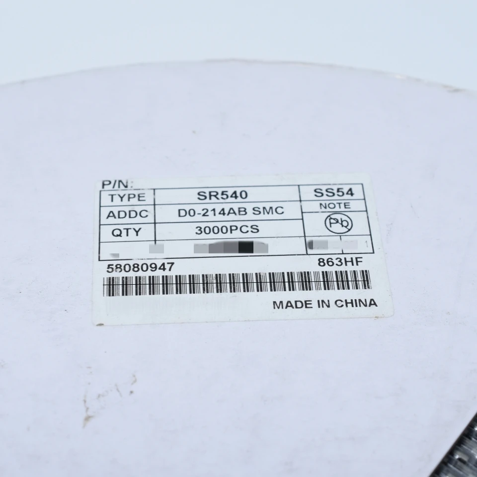 100pcs/Lot SR540 SS54 SMC(DO-214AB) 5A 40V Schottky diode,Schottky Barrier Rectifier
