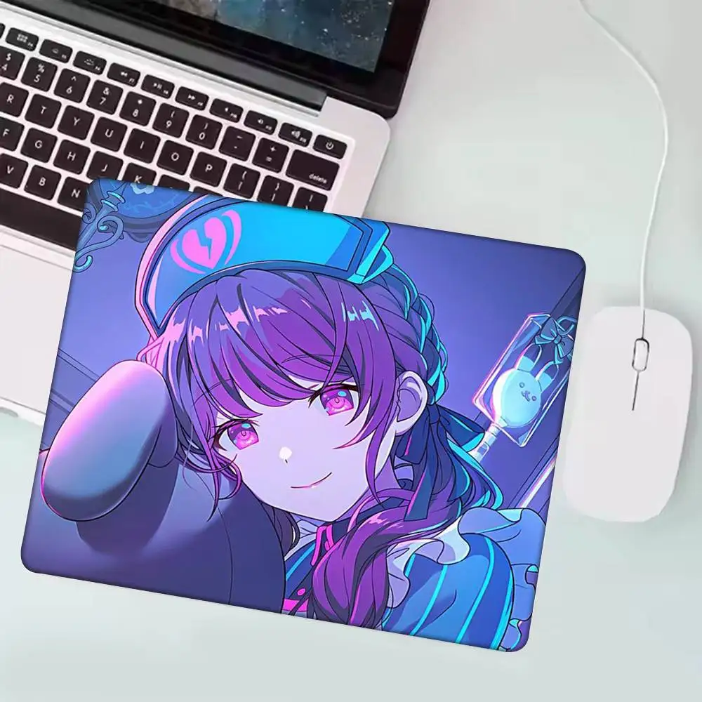 

Коврик для мыши Idol Asahina Mafuyu, маленький коврик для мыши LockEdge для геймеров, коврик для компьютерного стола, прямоугольный противоскользящий резиновый коврик