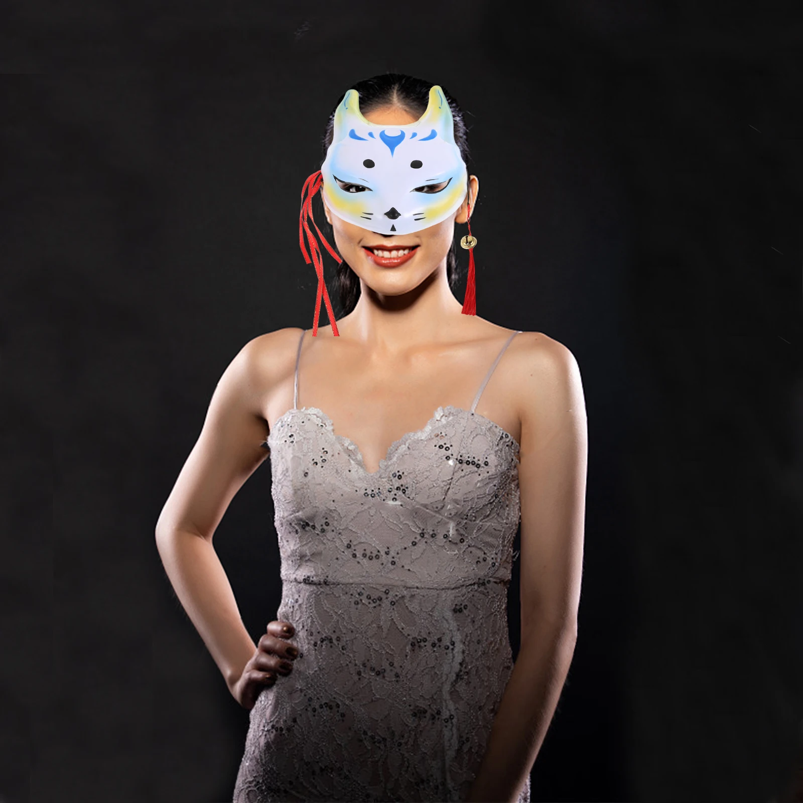 

Fox Cat Mask Animal Masks Carnival Decorative Cosplay Costume Half Masquerade Cute