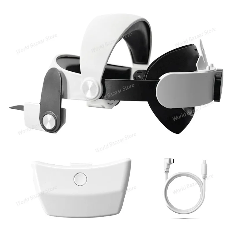 

Для Meta Quest3s/quest3 AI Elite повязка на голову долговечная замена аккумулятора перезаряжаемая повязка на голову