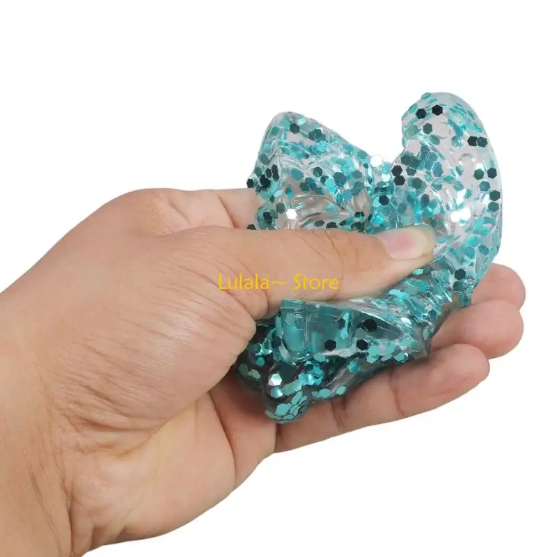 Y4QA Blingbling Sensory Game TPR Material Sequins Butterfly For Office Study Stress Relief Hand Therapy