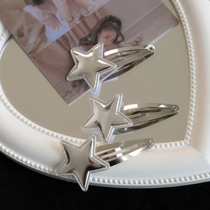 Jepit Rambut Bintang Hiasan Kepala Bintang Jepret Perak Manis Imut Jepit Rambut Jepit Rambut