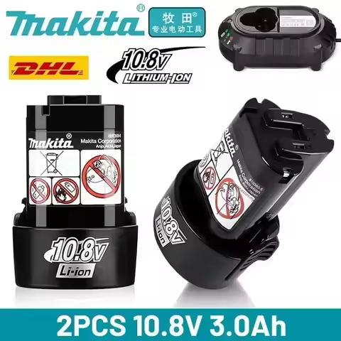 Makita10.8V original battery BL1013 BL1020 BL1030, DF030D Makita 10.8v/12V charger, replacement tool 10.8v MakitabatteryBL1030