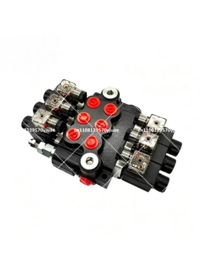 Solenoid & Manual Hydraulic Directional Spool Valve, Multi-way Control Valve for Agricultural Equipment