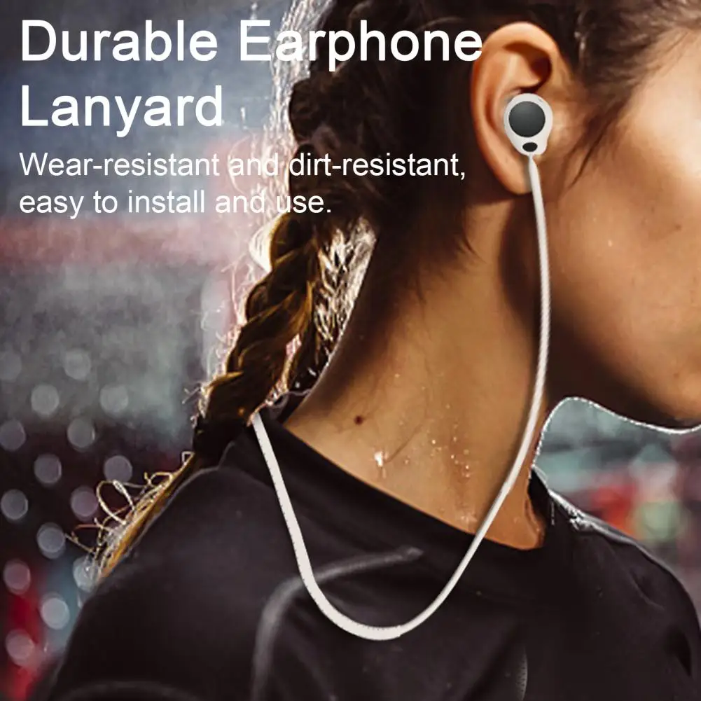 Impermeável Silicone Neck Strap for Wf-c700n, Anti-Lost Rope, Earphones Lanyard, Sports Earphone, seguro, confortável Headphone