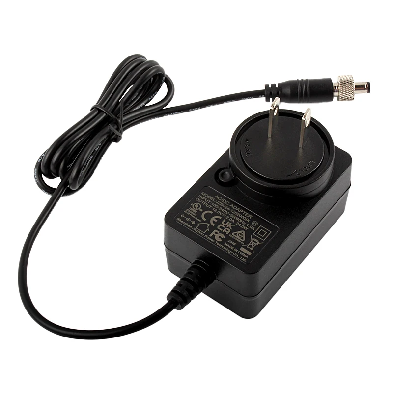 12V2A Power Adapter Multi-function Conversion Head with European, American, British and Australian Pins 24W with lock