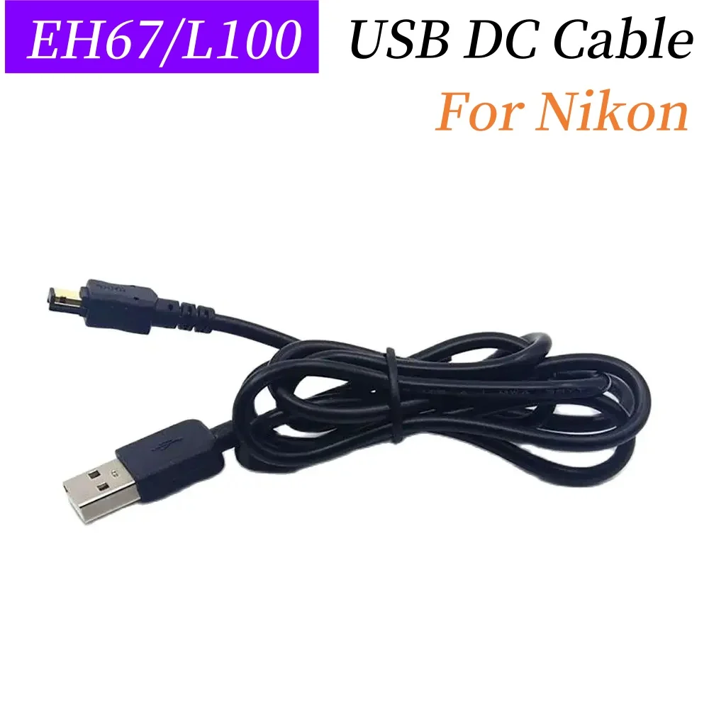 EH-67 Digital Camera Charging Cable USB DC Cable for Nikon Coolpix L100 L105 L110 L120 L320 L330 L340 L820 L830 L840 S30 Cameras