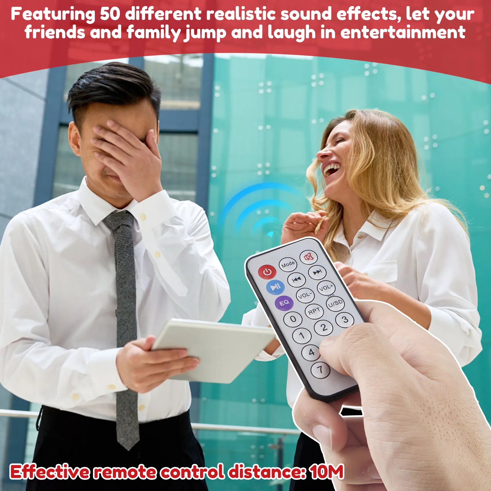 Funny Sound Effects Machine Remote Fart Noise Maker Machine Prank Item Jokes Toys for Parties Games and Gags Sound Farting Toys view 5