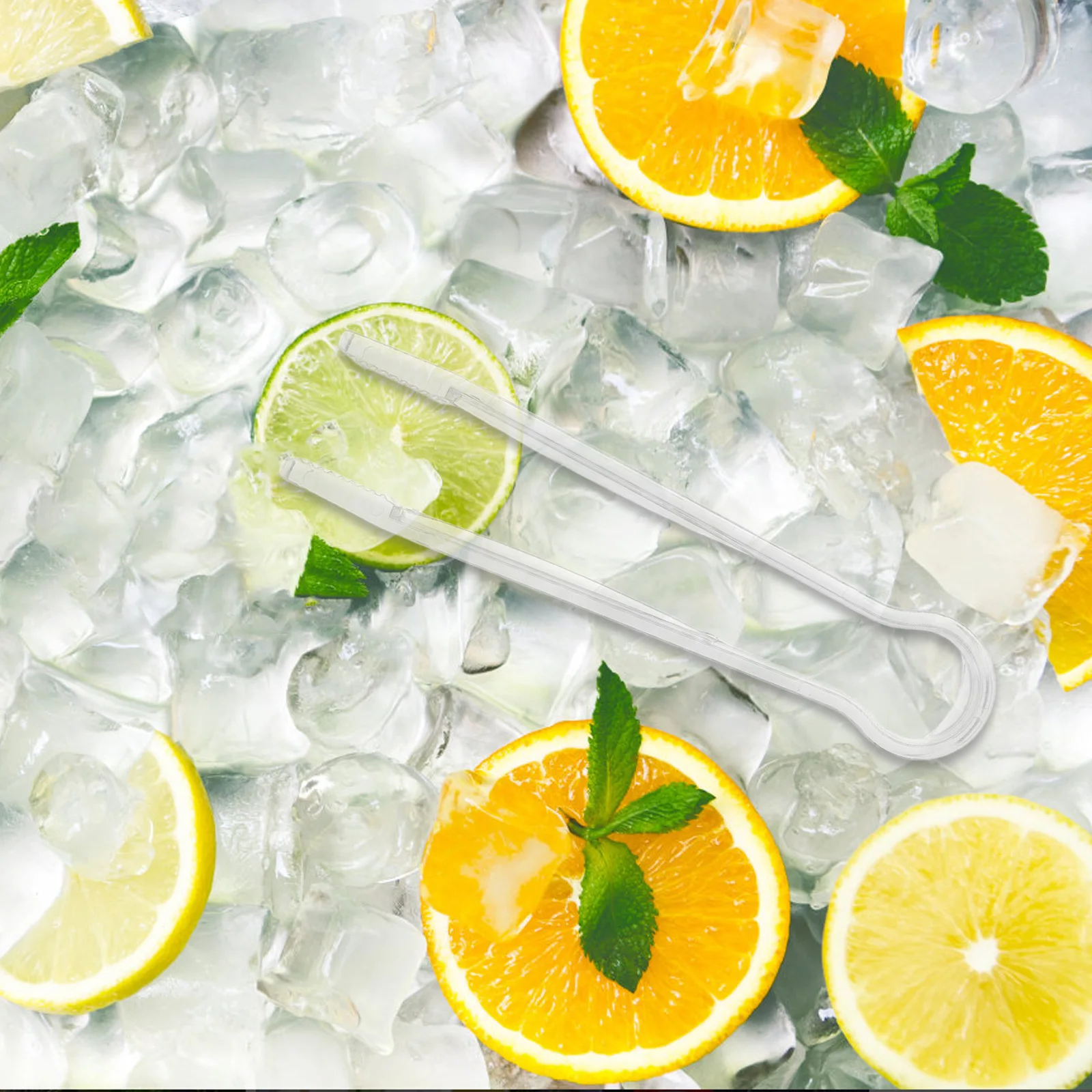 

8pcs Clear Plastic Ice Tongs Transparent Food Serving Tongs For Buffet Bbq Party Kitchen Baking Appetizers Sugar Cube Clips