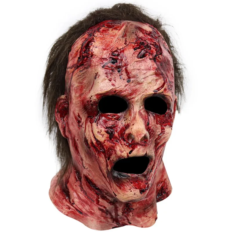 

Halloween Silicone Mask Terror Clown Mask Horror Party Funny Headwear Headmask Mascaras De L á Tex Horror Fashion