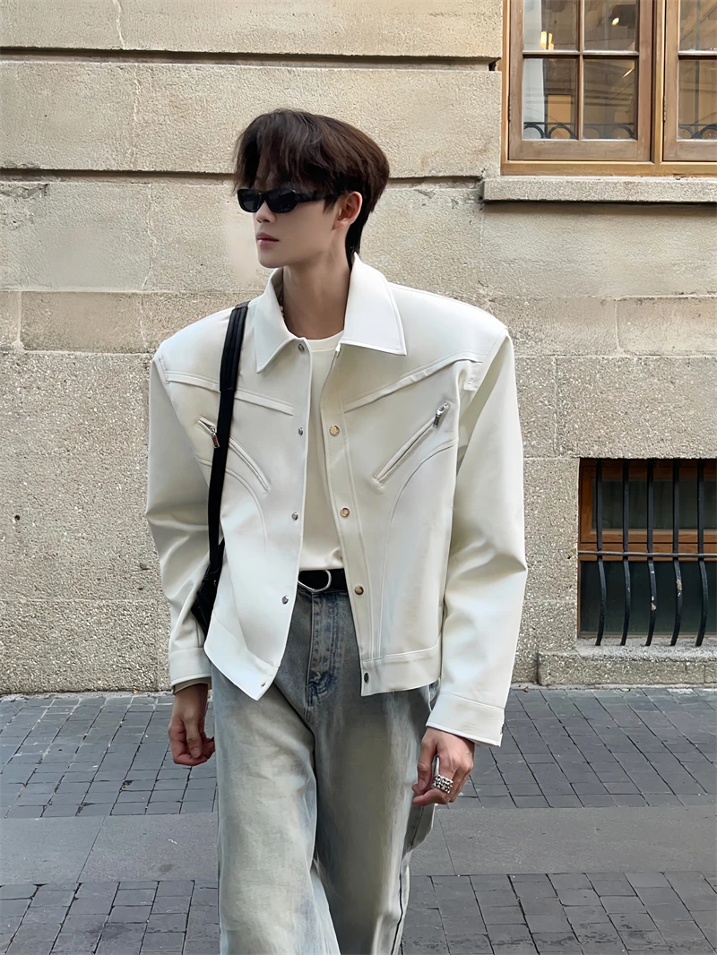 

Гонконг Sle Байкерская кожаная куртка мужская осень-зима ор повседневное модное пальто из искусственной кожи крутой винтажный топ Haome