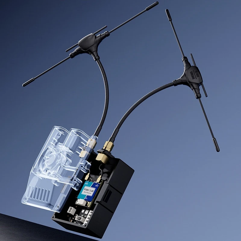 Best-1Pc ELRS 915M/2.4G Gemx Gemini ثنائي التردد استقبال FPV كروس الطائرات