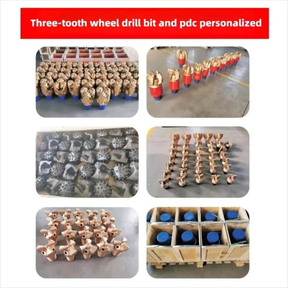 Trenchless Rock Reamer Custom Three Cone PDC Roller Cone Bit For Geothermal Well Oil Drilling Geological Borehole Work