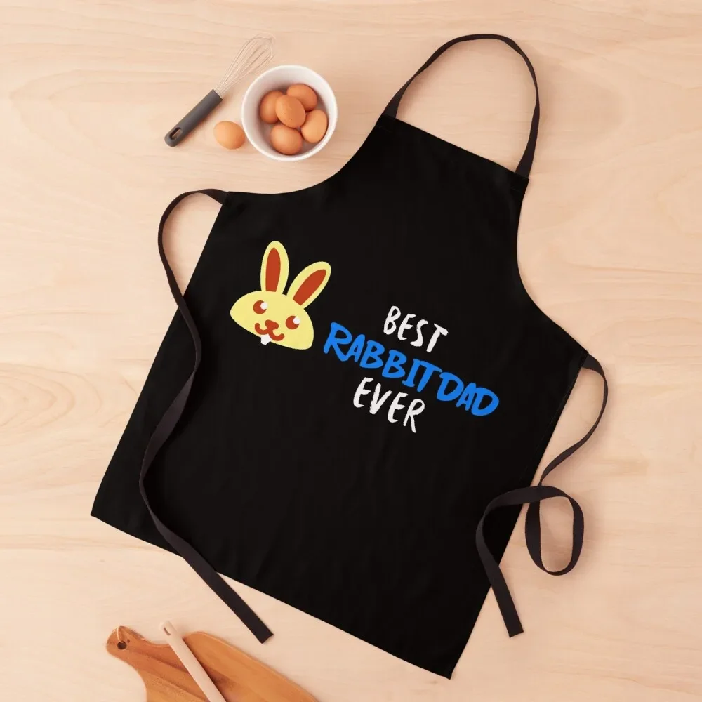 Best rabbit dad ever Apron Men kitchen Things For The Kitchen Kitchen Supplies and home Apron