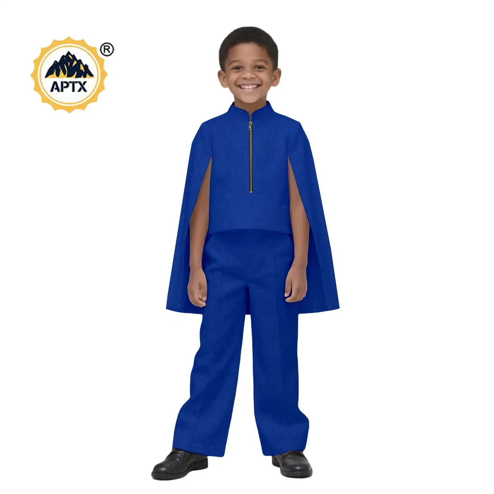 

Африканские детские костюмы для мальчиков с рукавами-стойкой и воротником-стойкой, топ, рубашка и брюки, комплекты Bazin Riche, модная детская верхняя одежда, наряды для мальчиков