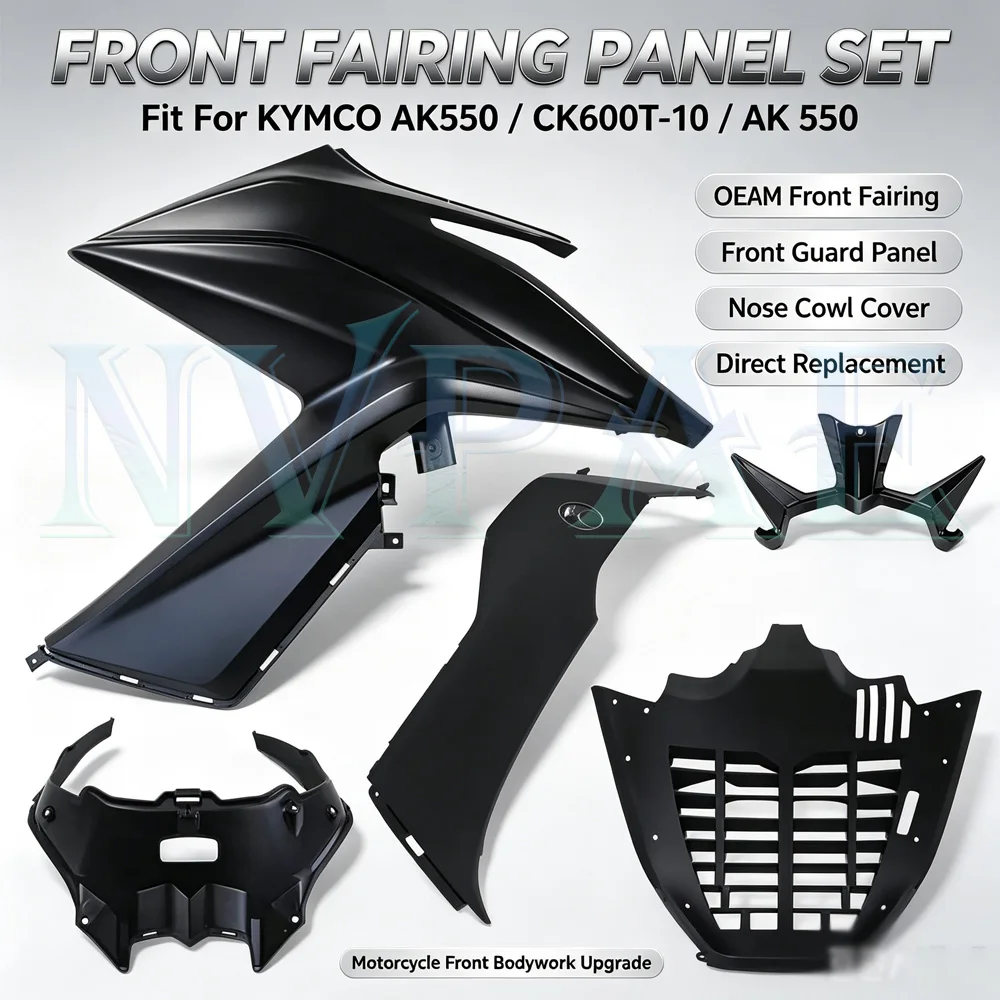 For KYMCO AK550 CK600T-10 AK 550 Front Fairing Front Guard Panel Nose Cowl Cover Direct Replacement Motorcycle Front Bodywork