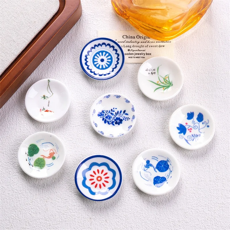 الجملة 50 قطعة/الوحدة لون الزهور نمط الأساسية الكرتون جولات طبق شكل الراتنج كابوشون الخرز قلادة مجوهرات ذاتية الصنع الإكسسوارات