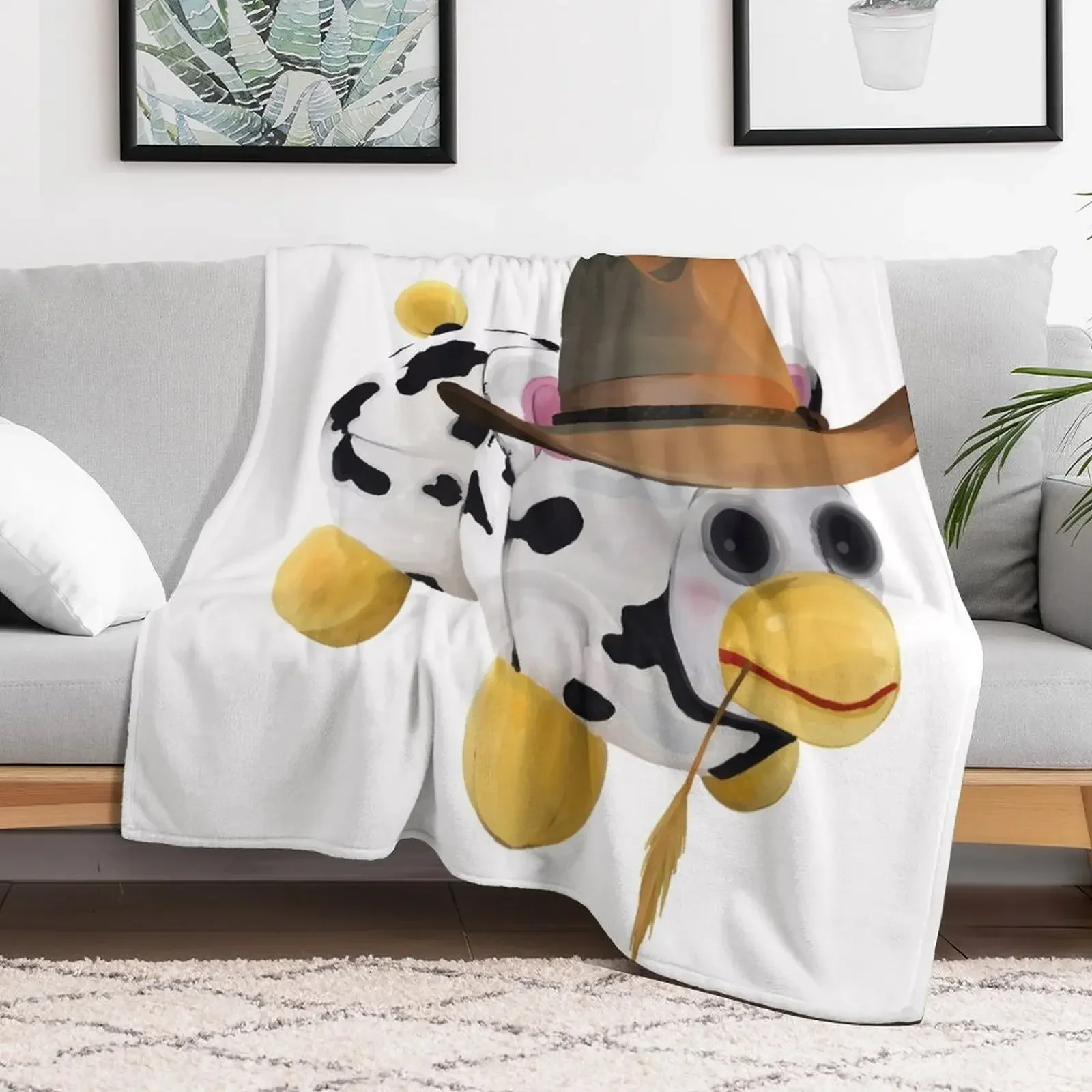 Cowboy peepy Throw Blanket Plush Loose Luxury St wednesday Blankets