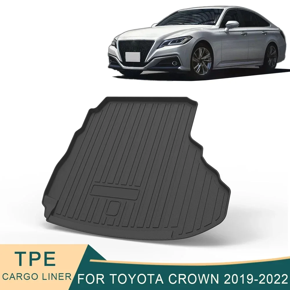 For Toyota Crown S220 2019-2022 Car Cargo Liner All-Weather TPE Non-slip Trunk Mats Waterproof Tray Trunk Carpet Accessories