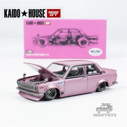 Kaido House x MINI GT 1:64 Datsun 510 Street KAIDO GT V1 Pink Diecast Model Car