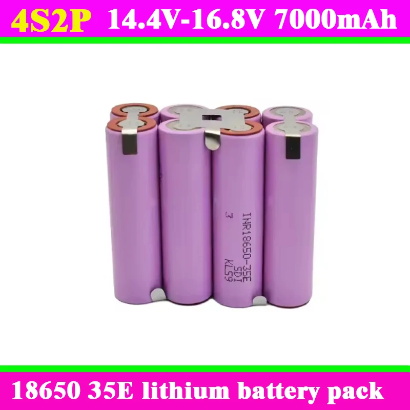 

Аккумуляторная батарея 18650 35E, 3500 мАч/7000 мАч, литий-ионная, перезаряжаемая, для фонарика, мобильного питания, уборочной техники, электроинструмента.