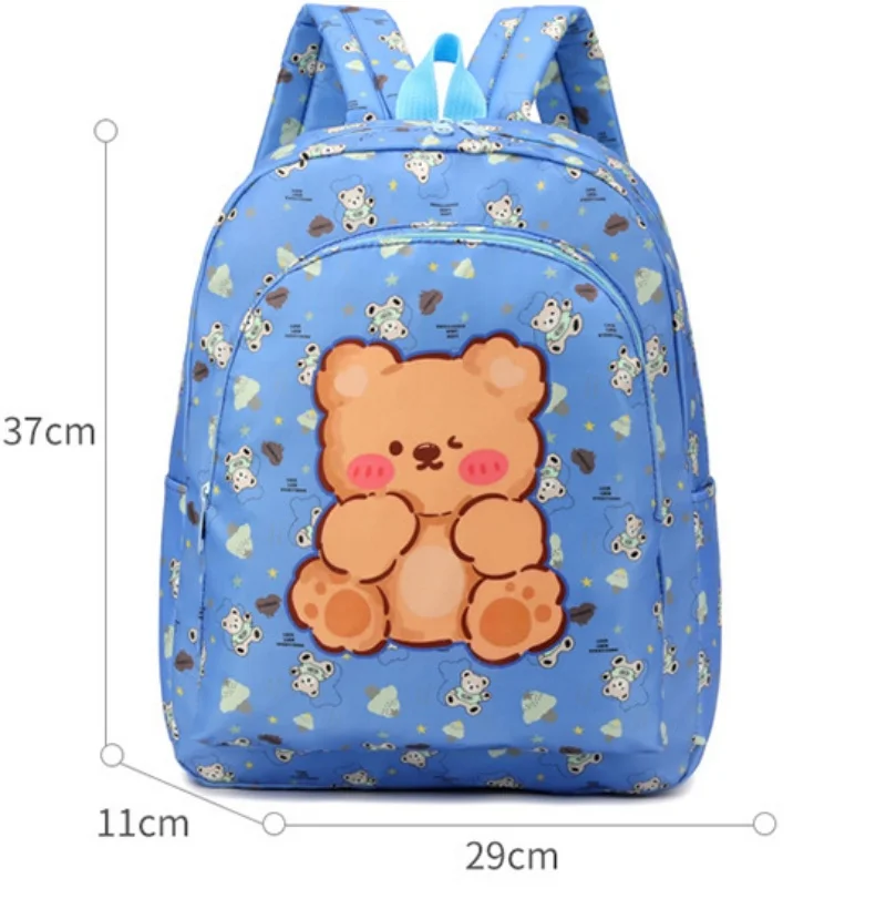 Sac à dos de dessin animé avec nom personnalisé pour enfants, KrasnoBackpack, animal mignon, étudiant, grande capacité