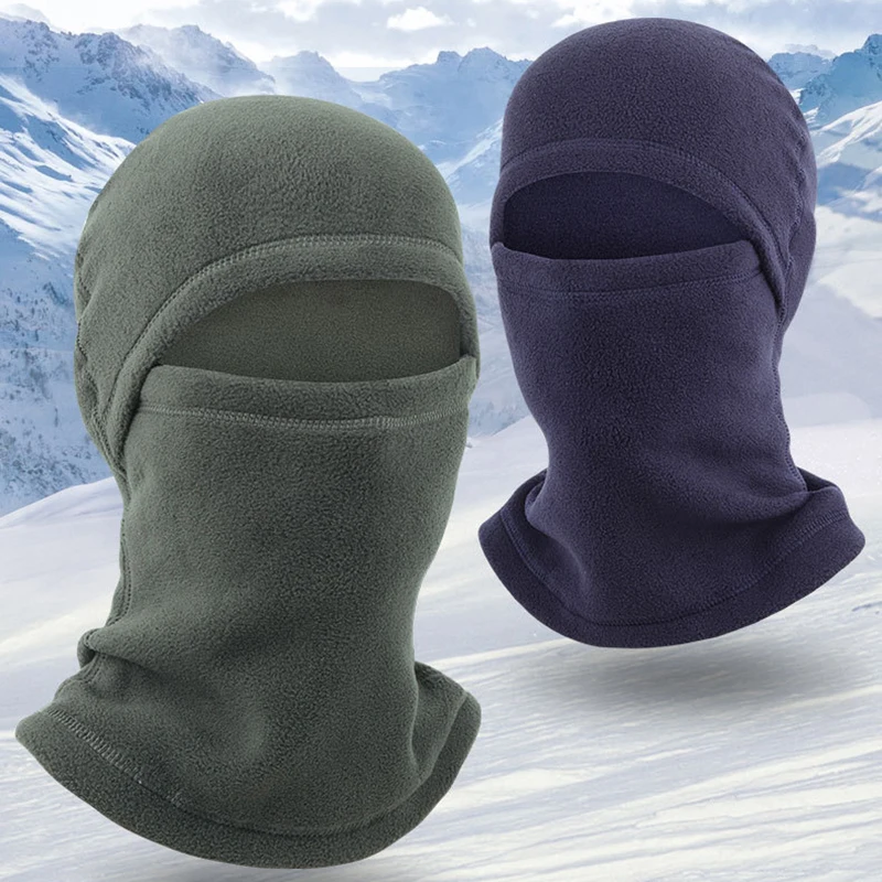 Winter Fleece Beanies Hats Tactical Warm Face Mask Neck Warmer Outdoor Sport Cycling Ski Scarf Unisex Hooded Hat New Arrivals