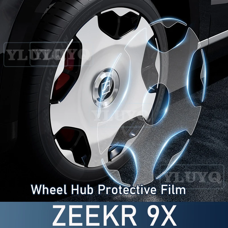 

For ZEEKR 9X 2026 Wheel Hub Protective Film Tire Protective TPU Transparent Paint Protection Film Scratch-Resistant Accessories
