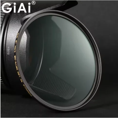 GiAi White Professional Spray Soft Lens Filter Diffusor Objektivfilter 1 Stop für Nikon Sony Canon 67mm 72mm 77mm 82mm 86mm 95mm