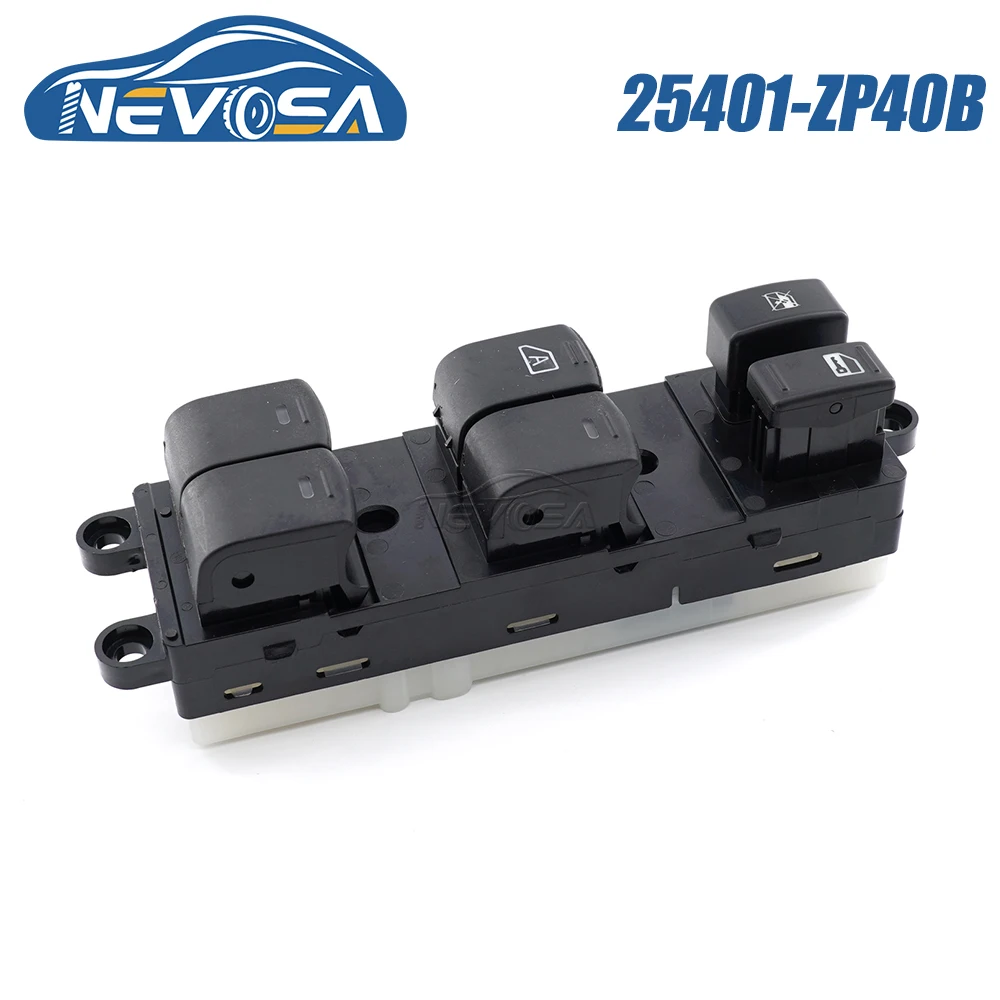 NEVOSA 25401-ZP40B For Nissan Sentra Pathfinder 2005 2006 2008 Window Control Switch Lock Button Car Parts 14+3 Pins 25401ZP40B